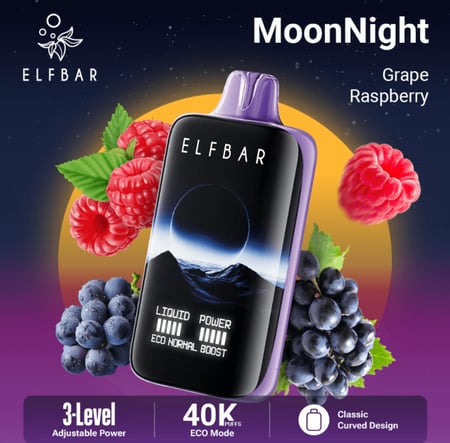 سحبة الف بار مون نايت 40 الف موش Elf Bar Moonnight 40K