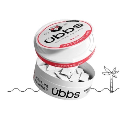 اوبس اظرف نيكوتين بطيخ ÜBBS WATERMELON NICOTINE POUCHES