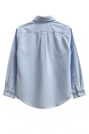 قميص رسمي بأكمام طويلة وشعار مطرز