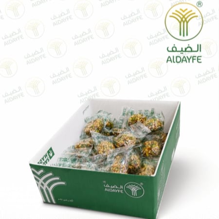 كرتون تمرية محشوة بالطحينة ومغطاه بالمكسرات 600 جرام