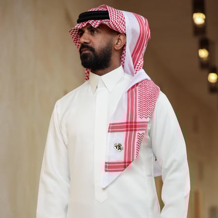 شماغ فلياني احمر الجديد