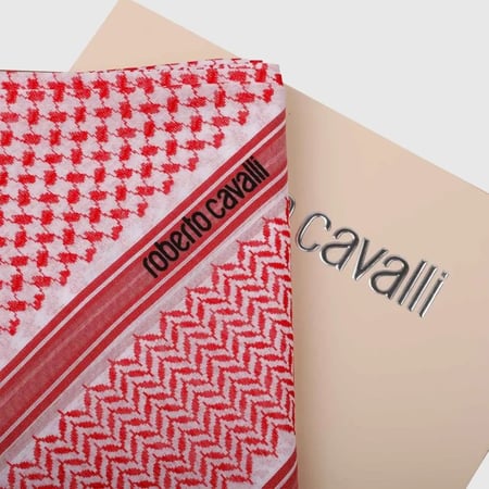 شماغ روبرتو كافالي أحمر