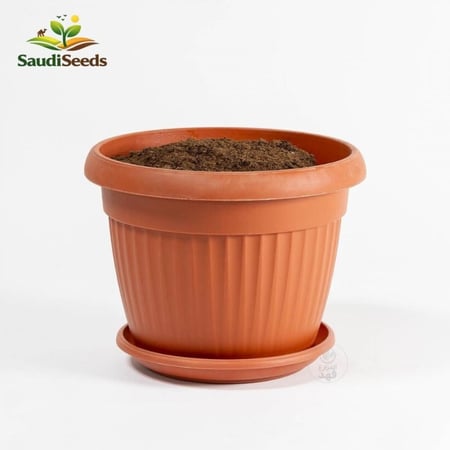 مركن شاليه إيطالي بني 35 سم Italian Chalet Pot