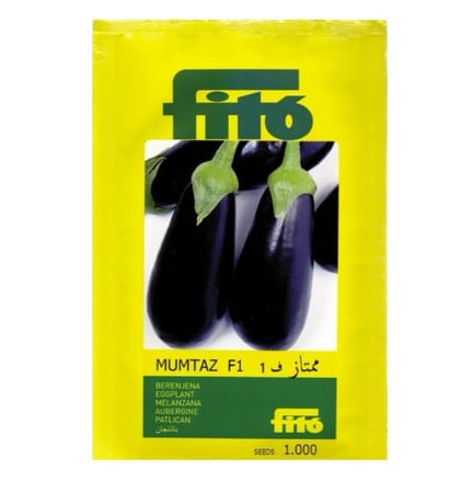بذور باذنجان ممتاز للحقل المكشوف والمحمي 1000 بذرة Mumtaz F1 Eggplant
