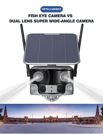 كاميرا مراقبة بانورامية بالطاقة الشمسية MS2 4G بدقة تصوير 4K