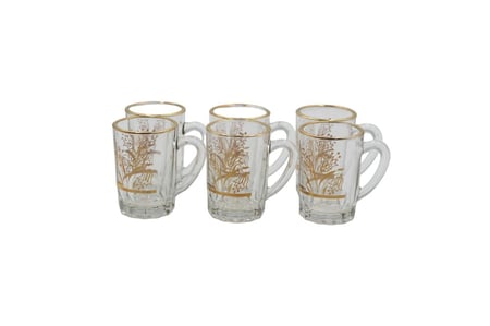 بيالة تركي مذهب 12 حبات