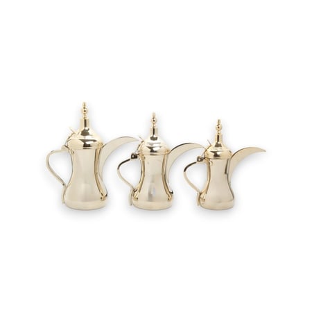 دلة رسلان مطور (2لون) الطقم 3 حبات