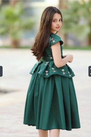 فستان اليوم الوطني 93 مطرز سليم ونخله