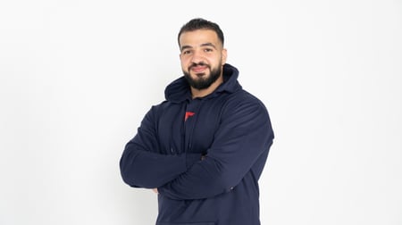 بلوفر كحلي تكنيك