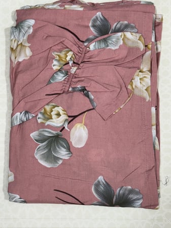 شرشف مرد كويتي كم فرنسي بربطه من الجنب الطول من الكتف 160cm اللون وردي