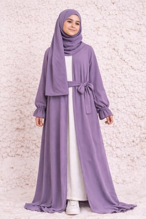 شرشف مرد سي واي بناتي الطول من الكتف 145cm اللون موف مناسب لعمر 12