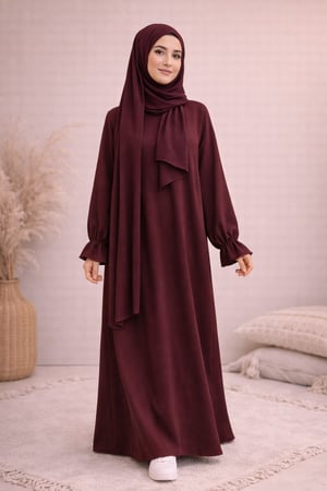 شرشف سحاب كتان سي واي الطول من الكتف 160 cm  العرض 90 cm  اللون  عنابي  السحاب مخفي