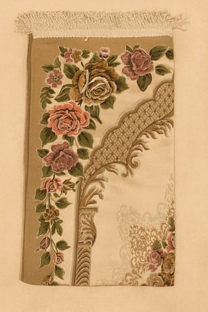 سجادة مبطنه 1 cm اللون بني قهوة