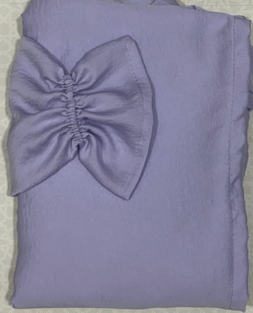 شرشف مرد  حرير مغسول الطول من الكتف 165cm  اللون  موف فاتح جدا