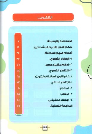 زهرة الريحان في تجويد القران المستوى الأول