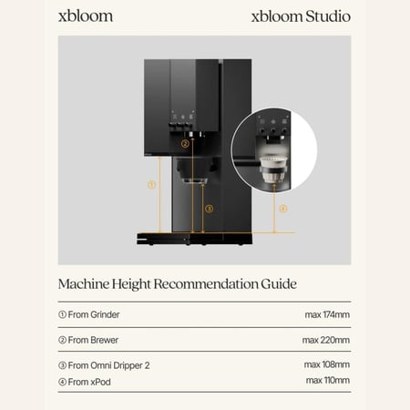 ماكينة تحضير القهوة إكس بلوم | xbloom Studio Midnight Black