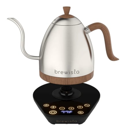 غلاية برويستا الكهربائية 1لتر , فضي | Brewsita Artisan Electric Kettle