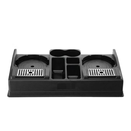 محطة قهوة مزدوجة مع منظم تخزين من Pourmate