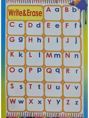كتاب تعليم الحروف الإنجليزية للأطفال - اكتب وامسح