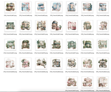 ملصقات المقاهي الفرنسية