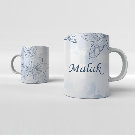 كوب بالاسم تصميم 1