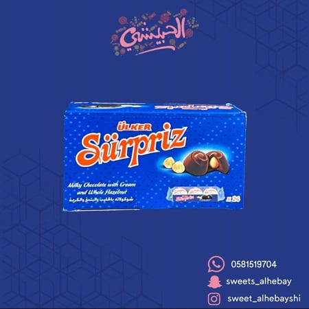 سربريز شكولاته بالحيب والبندق (24قطعه)