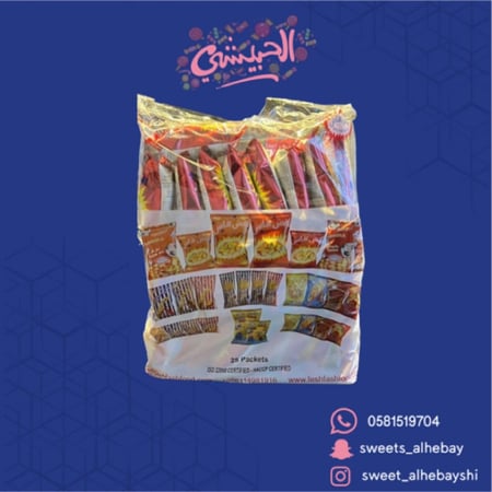 فش فاش صغير  (25 حبه×12 جم)