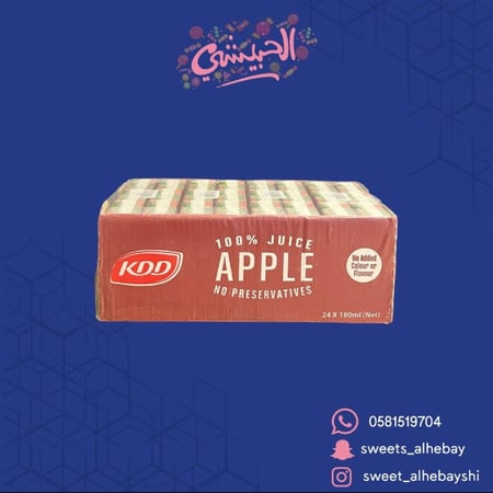 كي دي دي تفاح (24حبه×180مل)