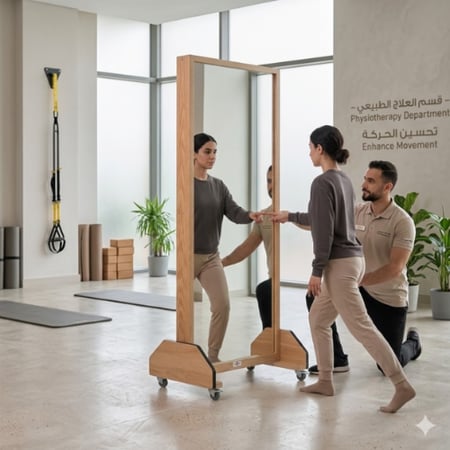 مراة متحركة للعلاج الطبيعي