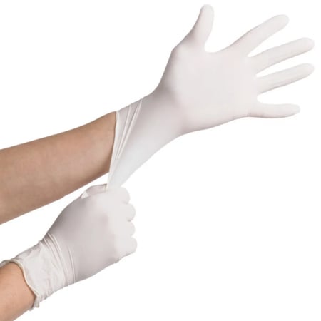 كفوف لاتكس بدون بودرة