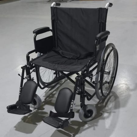 كرسي متحرك عريض 24 انش