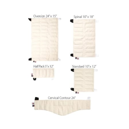 كمادة رملية حارة مقاس الظهر