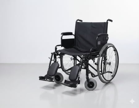 كرسي متحرك عريض للاوزان الثقيلة