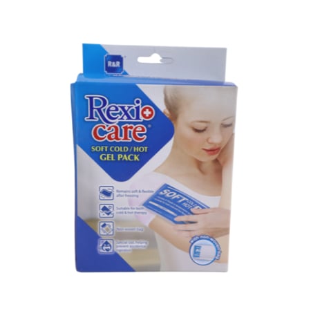 كمادة جل Rexi Care سوفت حار وبارد تايواني مع حقيبة قماشية