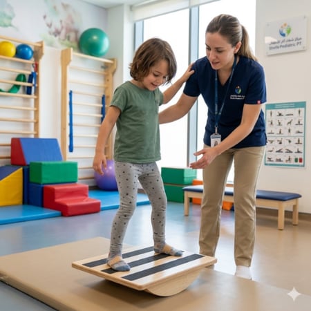 لوح خشبي للتأهيل الحركي وتقوية عضلات الكاحل والساق