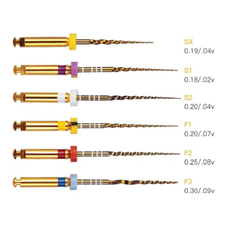 perfect-protaper-gold-rotary-file-25mm-لعلاج قنوات جذور الاسنان