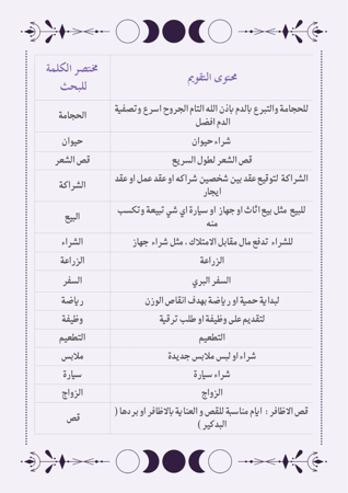 التقويم الفلكي 2026