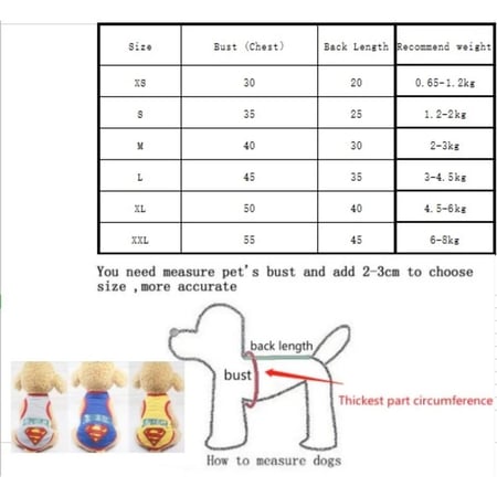 ملابس للقطط والكلاب الصغيرة برسمة سوبرمان