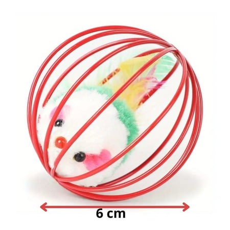 لعبة الفأر داخل كرة للقطط