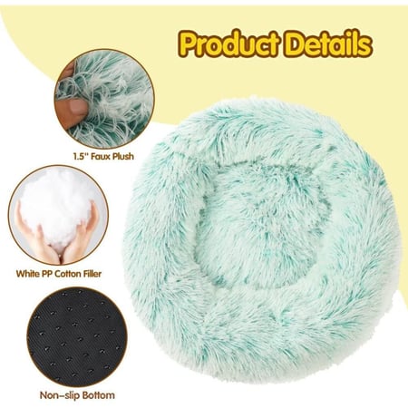 فرشة نوم للحيوانات الأليفة أخضر فاتح