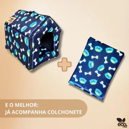 بيت للقطط والكلاب الصغيرة أزرق و كحلي بأحجام متعددة