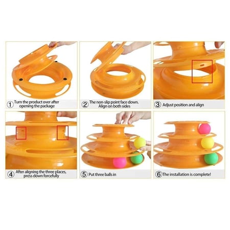 لعبة حلزونية ثلاثي الطبقات ملون