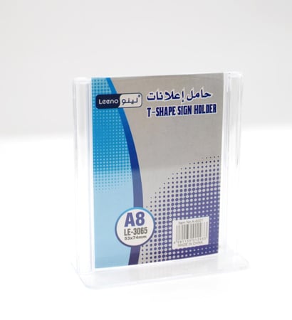 ستاند عرض شفاف A8 طولي.
