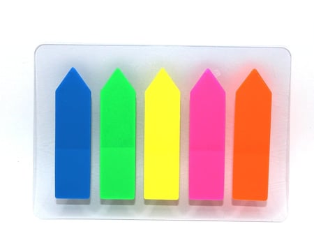 فواصل ملونة لاصقة