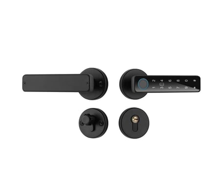 قفل سمارت للأبواب الخشب جوده ومتانه وبطاريه تدوم 360 يوم