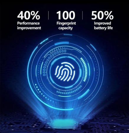 قفل سمارت للأبواب الخشب جوده ومتانه وبطاريه تدوم 360 يوم