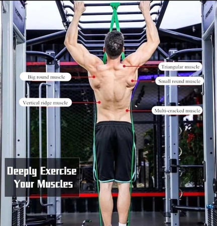 حبل مقاومه مطاط طبيعي من اللاتكس حجم سوبر جامبو يتحمل الى127 كيلو