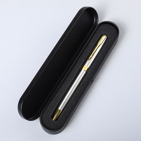 علبة أقلام فاخره من الالمينيوم لون أسود مطفي