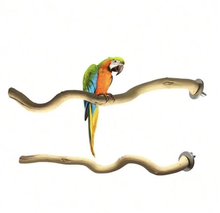 مجثم خشب طبيعي للطيور 30 سم