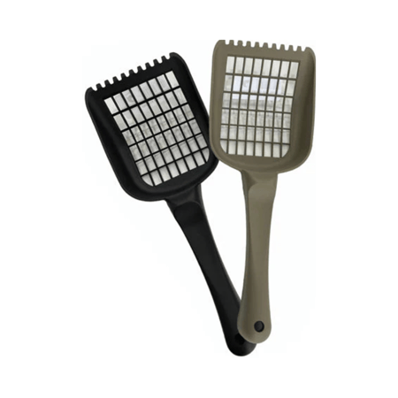 أم بي برغامو سكوب رمل خشن كبیر بیج للقطط والحيوانات الاليفة